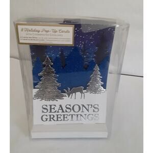 Creative Presence Pop Up Seasons Greetings Cards New,Deer,3D